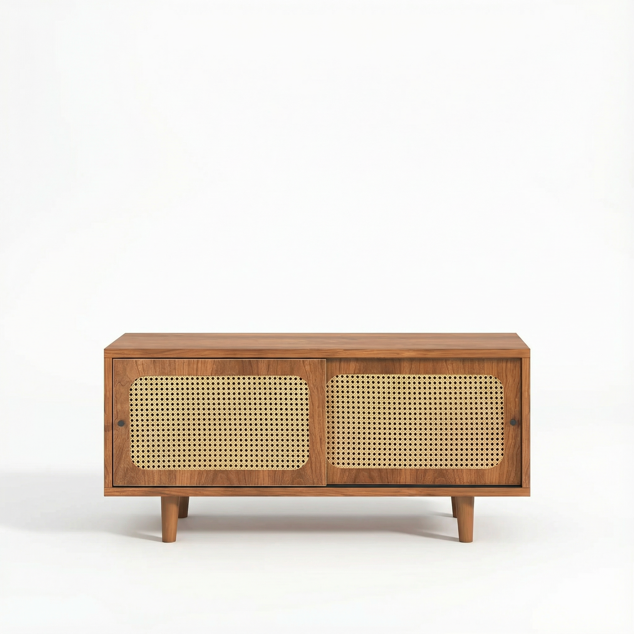 Meuble Chaussures Portes Rotin