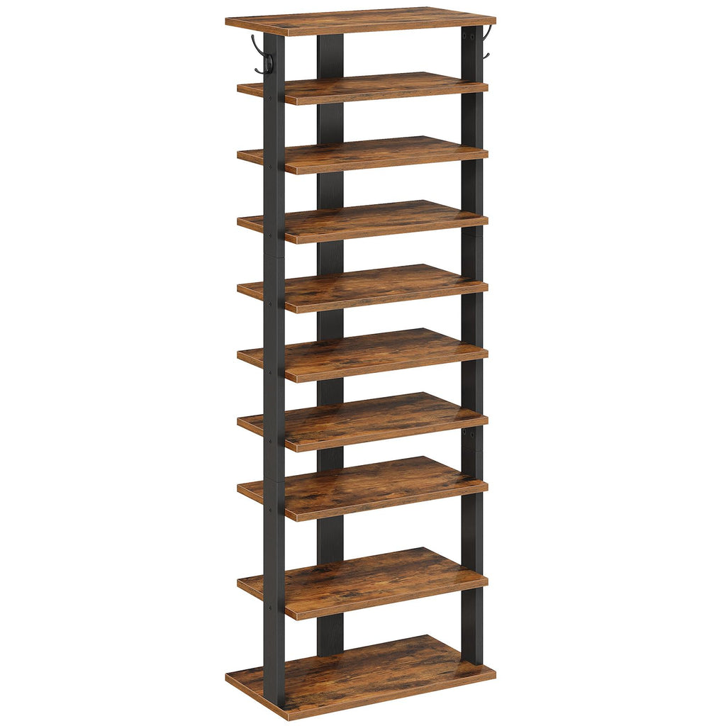 Meuble Chaussures Colonne 8 Niveaux | Blanc Vertical 113cm