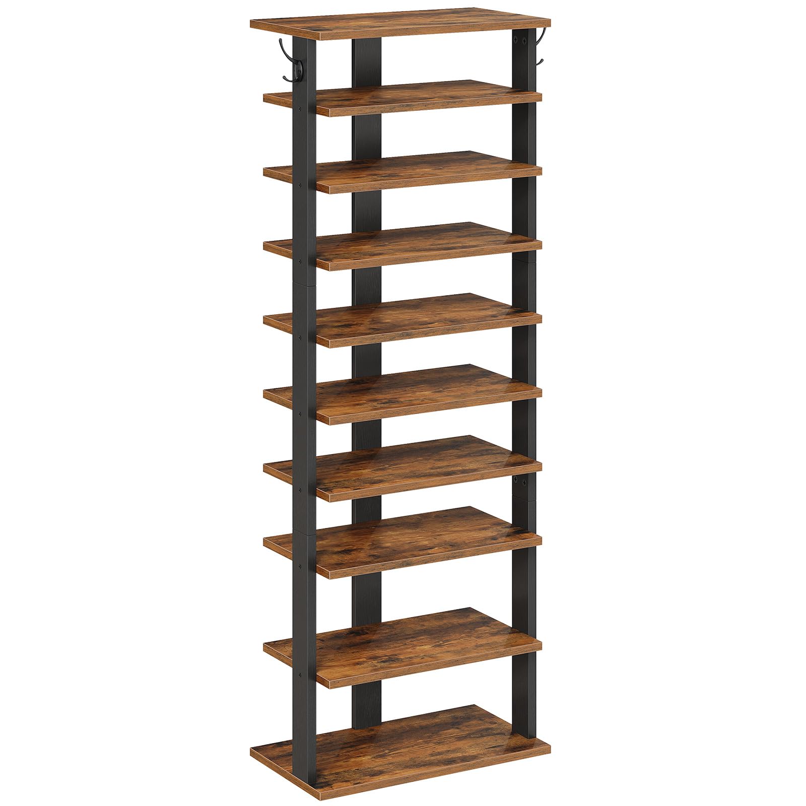 Meuble Chaussures Colonne 8 Niveaux | Blanc Vertical 113cm