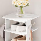 HOOBRO Étagère à Chaussures à 8 Niveaux, Meuble à Chaussures, Rangement des Chaussures, Gain de Place, Stable, pour Entrée, Salon, Chambre, Blanc EWT07XJ01G1