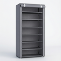 Meuble Chaussures Gris 8 Niveaux