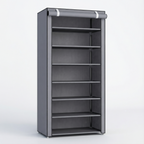 Meuble Chaussures Gris 8 Niveaux