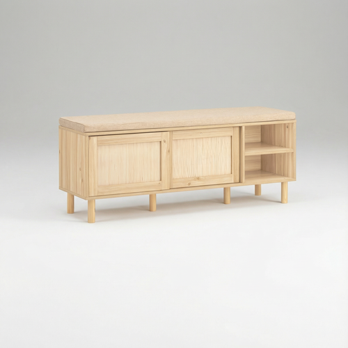 Banc Chaussures Portes Coulissantes