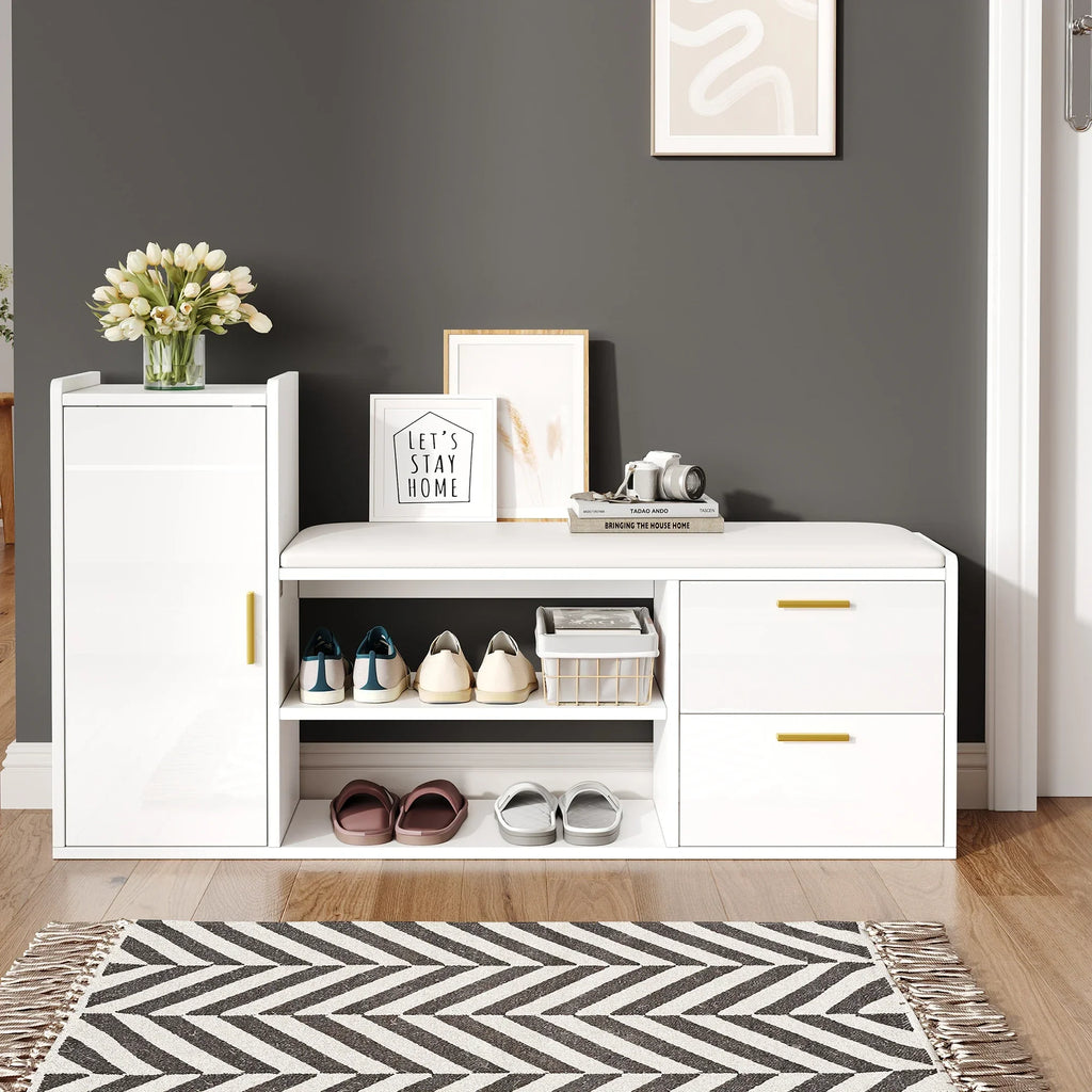Banc Meuble Chaussures Blanc