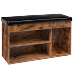 Banc Chaussures 3 Compartiments Réglables | Vintage 82cm