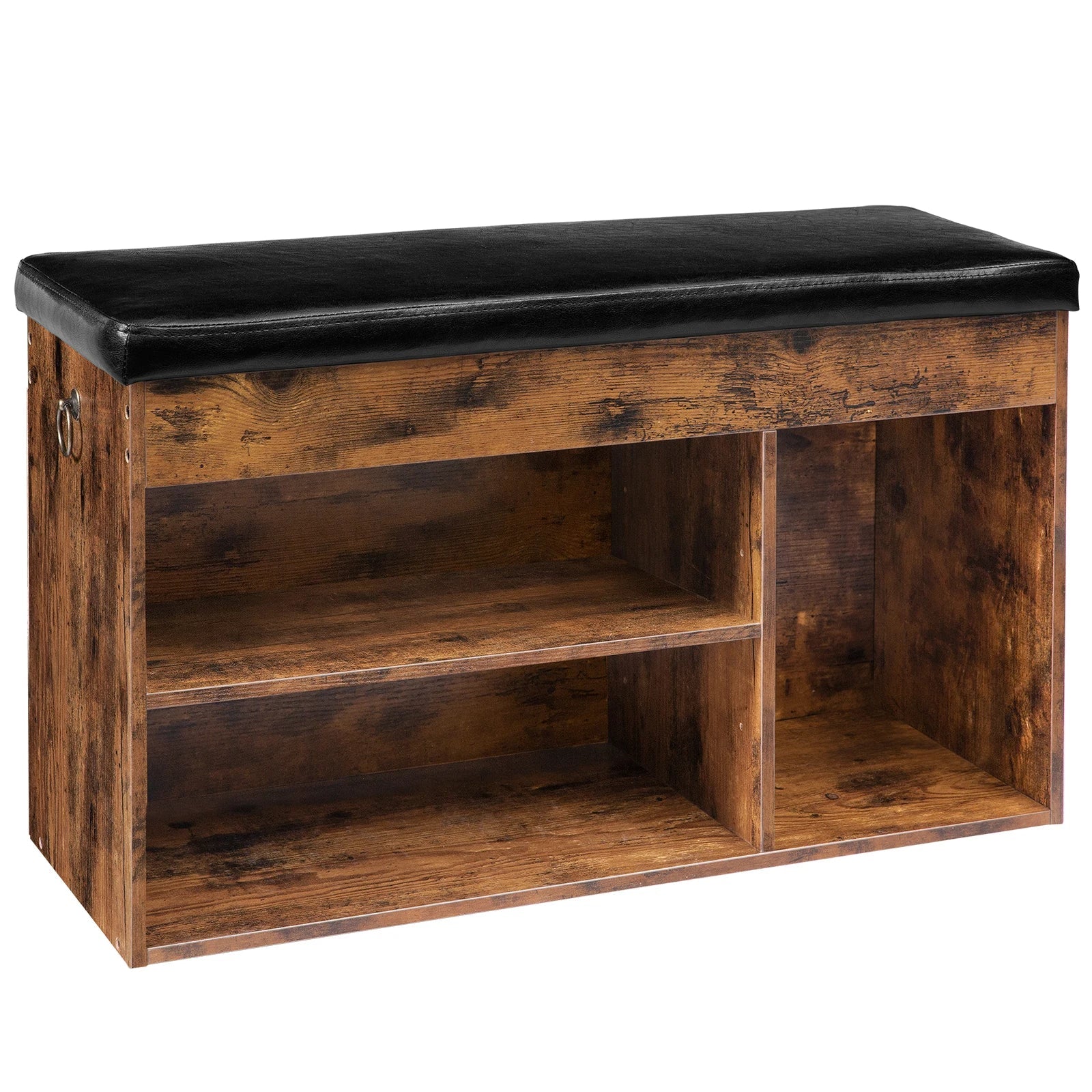 Banc Chaussures 3 Compartiments Réglables | Vintage 82cm