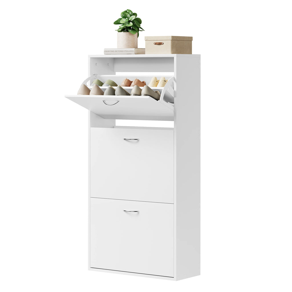 Meuble Chaussures Design 3 Tiroirs Basculants | Vertical 118cm