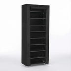 Étagère Chaussures Exterieur 10 Niveaux Housse | Tissu Métal 160cm